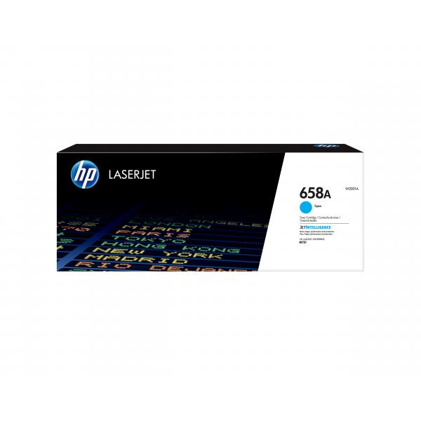 HP Cartuccia toner ciano originale LaserJet 658A (HP 658A LASER TONER CYAN 658A)HpW2001A