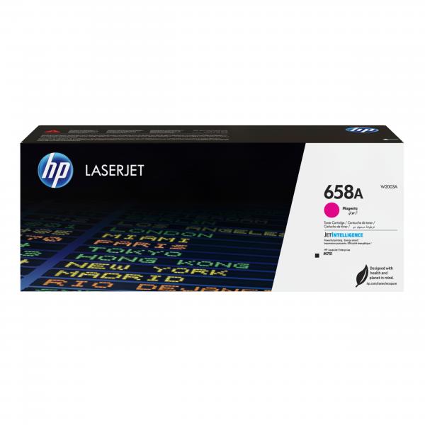 HP Cartuccia toner magenta originale LaserJet 658A (HP 658A LASER TONER MAGENTA HP 658A)HpW2003A