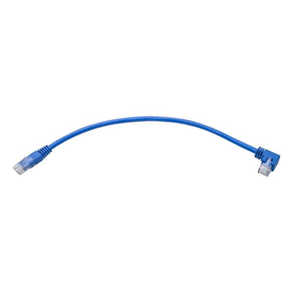 Tripp Lite N204-001-BL-LA cavo di rete Blu 0,31 m Cat6 U/UTP [UTP] (1FT CAT6 UTP LEFT ANGLE BLUE - UTP ETHERNET CABLE [RJ45 LEFT-AN)Eaton0037332237859N204-001-BL-LA