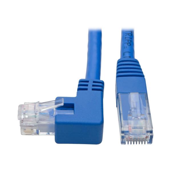 Tripp Lite N204-001-BL-LA cavo di rete Blu 0,31 m Cat6 U/UTP [UTP] (1FT CAT6 UTP LEFT ANGLE BLUE - UTP ETHERNET CABLE [RJ45 LEFT-AN)Eaton0037332237859N204-001-BL-LA