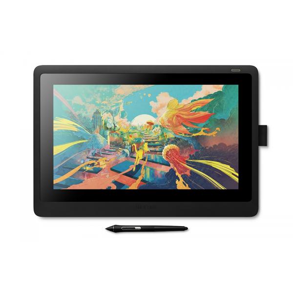Wacom Cintiq 16 tavoletta grafica Nero 5080 lpi [linee per pollice] 344,16 x 193,59 mm (Cintiq 16 Graphic Tablet - Black 5080 Lpi 344.16 X - 193.59 Mm - Warranty: 12M)WacomDTK-1660-K0B
