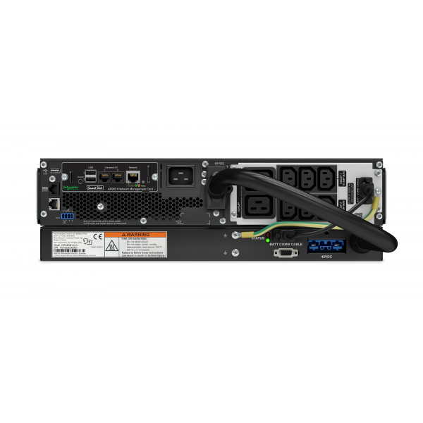 APC SMART-UPS SRT LI-ION 2200VA RM gruppo di continuità [UPS] Doppia conversione [online] 2,2 kVA 1980 W 8 presa[e] AC (APC Smart-UPS On-Line Li-Ion 2200VA - UPS [installabile in rack / esterno] - 230 V c.a. V - 1980 Watt - 2200 VA - Ethernet 10/100,...