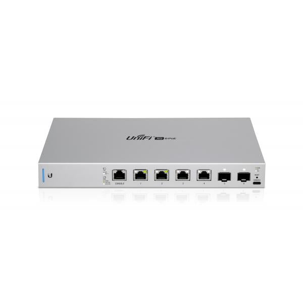 Ubiquiti UniFi US-XG-6POE switch di rete Gestito 10G Ethernet [100/1000/10000] Supporto Power over Ethernet [PoE] 1U Grigio (UniFi Switch 6-port 10GiB - UniFi US-XG-6POE, Managed, - 10G Ethernet [100/1000/10000], Full duplex, Power over Ethernet [PoE...