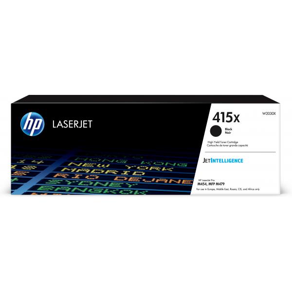 HP Cartuccia toner nero originale LaserJet 415X ad alta capacità (HP Toner 415X W2030X Schwarz bis zu 7.500 Seiten)Hp0192018046382W2030X
