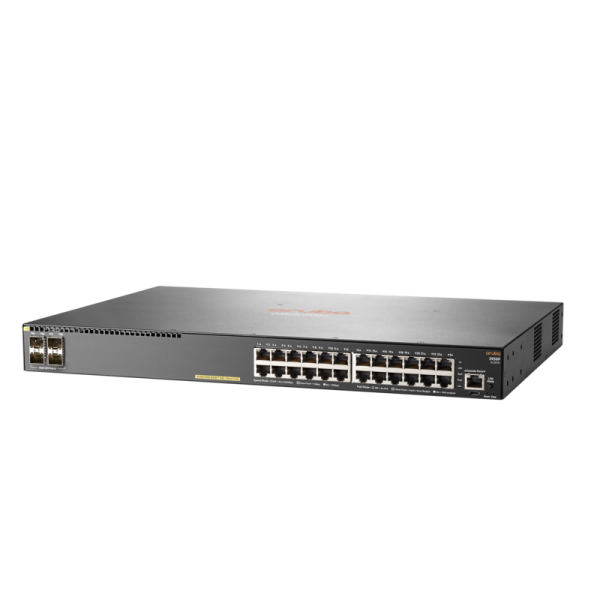 HPE Aruba 2930F 24G PoE+ 4SFP Gestito L3 Gigabit Ethernet [10/100/1000] Supporto Power over Ethernet [PoE] 1U Grigio (ARUBA 2930F 24G POE+ 4SFP-STOCK,.)HpeJL261A