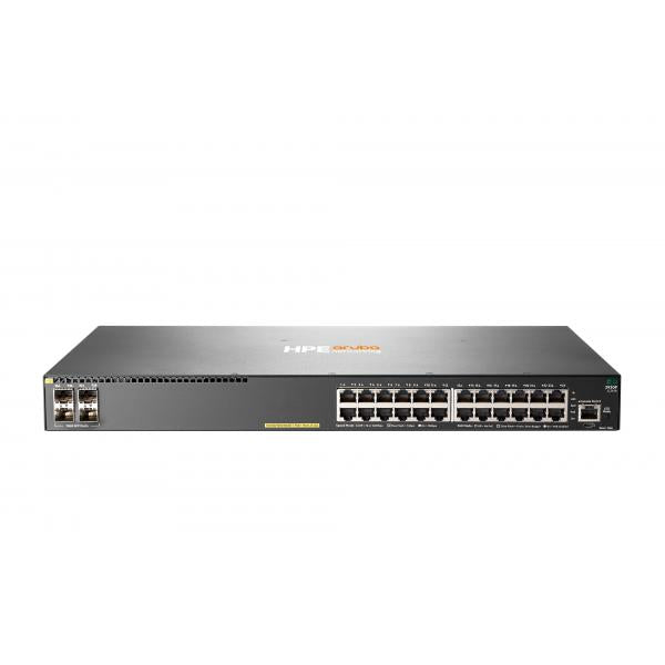 HPE Aruba 2930F 24G PoE+ 4SFP Gestito L3 Gigabit Ethernet [10/100/1000] Supporto Power over Ethernet [PoE] 1U Grigio (ARUBA 2930F 24G POE+ 4SFP-STOCK,.)HpeJL261A