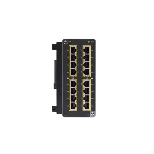 Cisco Catalyst IE3300 Gestito L2 Gigabit Ethernet [10/100/1000] Nero (CATALYST IE3300 RUGGED 16 PORT - GE COPPER EXP MODULE)Cisco0889728205030IEM-3300-16T=