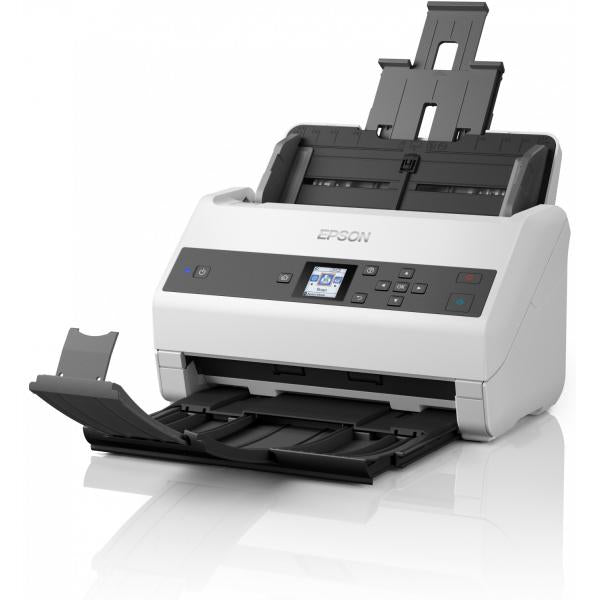 Epson WorkForce DS-870 Scanner a foglio 600 x 600 DPI A4 Nero, Bianco (Fast and efficient scanning: 100-page ADF and 65ppm scanning speedLow intervention: Active Separation Roller system to prevent double feedingOptional flatbed scanner: Choose from ...