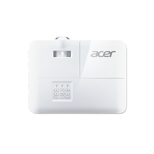 Acer Education S1386WH Proiettore a raggio standard 3600 ANSI lumen DLP 720p [1280x720] Bianco (Acer S1386WH - DLP projector - 3D - 3600 ANSI lumens - WXGA [1280 x 800] - 16:10 - 720p - short-throw fixed lens)Acer4713883722728MR.JQU11.002