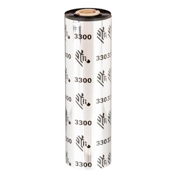 Zebra 3300 Wax/ Resin nastro termico 74 m Nero (RIBBON 3300 WAX/RESIN 110MMX74M - STANDARD 12MM CORE 12/BOX)Zebra03300GS11007