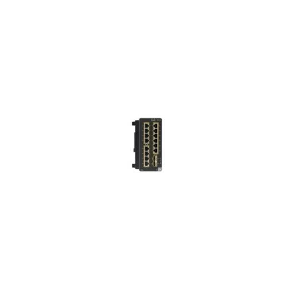 Cisco Catalyst IE3300 Gestito L2 Gigabit Ethernet [10/100/1000] Nero (Cisco Catalyst - Modulo di espansione - Gigabit Ethernet x 14 + SFP [mini-GBIC] x 2 - per Catalyst IE3300 Rugged Series)CiscoIEM-3300-14T2S=