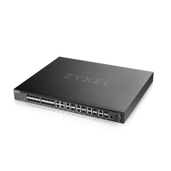 Zyxel XS3800-28 Gestito L2+ 10G Ethernet [100/1000/10000] Nero (Zyxel XS3800-28 28-port 10GbE L2+ Switch MultiGig 12x 10G Copper 8x 10G dual pers. 8x 10G SFP+. Dual PSU)Zyxel4718937600960XS3800-28-ZZ0101F