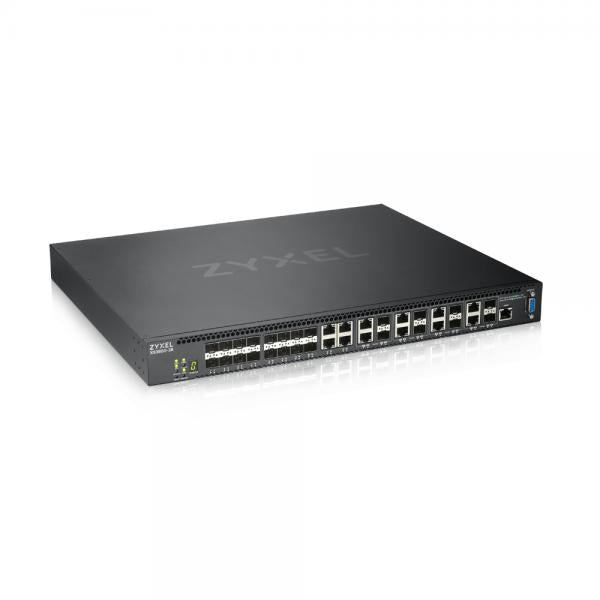 Zyxel XS3800-28 Gestito L2+ 10G Ethernet [100/1000/10000] Nero (Zyxel XS3800-28 28-port 10GbE L2+ Switch MultiGig 12x 10G Copper 8x 10G dual pers. 8x 10G SFP+. Dual PSU)Zyxel4718937600960XS3800-28-ZZ0101F