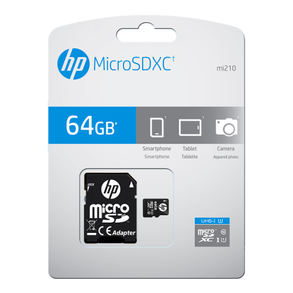HP SDU64GBXC10HP-EF memoria flash 64 GB MicroSDXC UHS-I Classe 10 (CARD MicroSD HC 64GB PNY HP mi210)Hp3536403349097SDU64GBXC10HP-EF