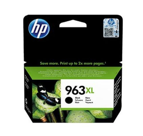 HP Cartuccia di inchiostro nero originale 963XL ad alta capacità (963XL High Yield Black Ink - 963XL, Original, - Pigment-based ink, Black, HP, HP OfficeJet Pro 9010/9020 series, 1 pc[s] - Warranty: 12M)Hp3JA30AE#301