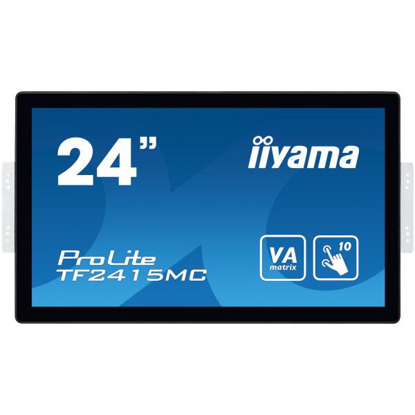 Iiyama ProLite TF2415MC-B2 Monitor PC 60,5 cm [23.8] 1920 x 1080 Pixel Full HD LED Touch screen Multi utente Nero (24 ProLite TF2415MC-B2 Monitor - 24 Black LED Monitor Full HD Height Adjustable VGA DisplayPort and HDMI)Iiyama4948570116775TF2415MC-B2