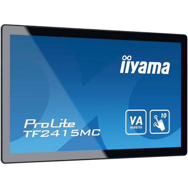 Iiyama ProLite TF2415MC-B2 Monitor PC 60,5 cm [23.8] 1920 x 1080 Pixel Full HD LCD Touch screen Multi utente Nero (24 ProLite TF2415MC-B2 Monitor - 24 Black LED Monitor Full HD Height Adjustable VGA DisplayPort and HDMI)Iiyama4948570116775TF2415MC-B2