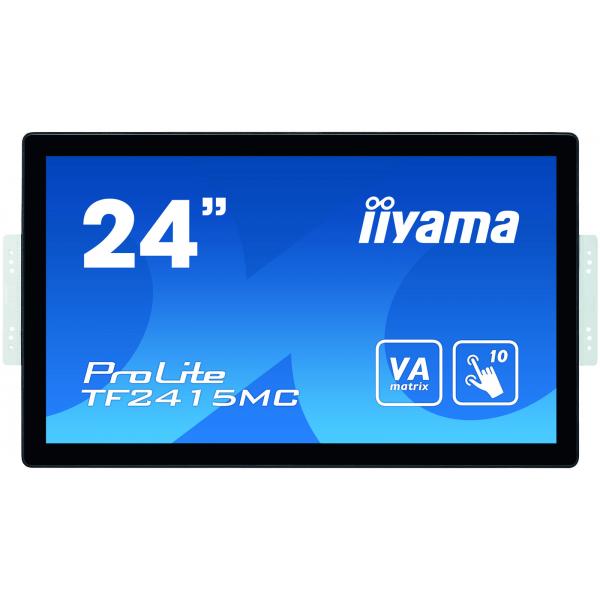 Iiyama ProLite TF2415MC-B2 Monitor PC 60,5 cm [23.8] 1920 x 1080 Pixel Full HD LCD Touch screen Multi utente Nero (24 Inch PCAP 10P Touch - 1920x1080, 215 cd/m?, 3000:1 - VA panel, DisplayPort, HDMI, VGA, 315cd/m? [with touch] - Warranty: 36M)Iiyama4...