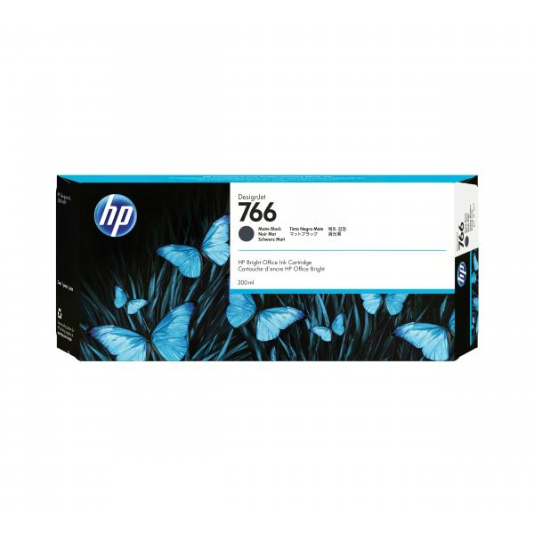 HP Cartuccia di inchiostro nero opaco DesignJet 766 da 300 ml (Matte Black Ink Crt 300ml - Cartridge - Warranty: 12M)Hp0192018456976P2V92A