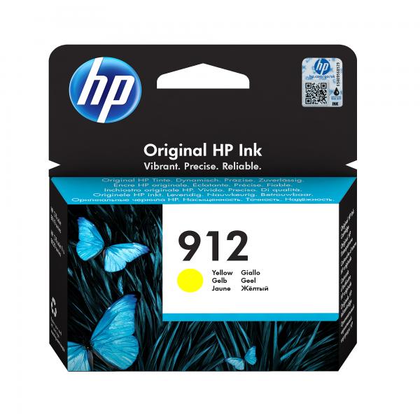 HP Cartuccia di inchiostro giallo originale 912 (INK CARTRIDGE 912 YELLOW - DE/FR/NL/BE/UK/IT/SE)Hp3YL79AE#BGX