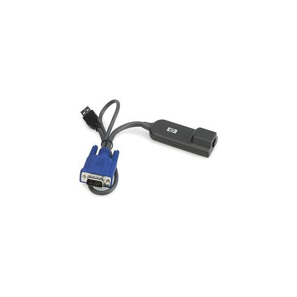 HPE KVM CAT5 1-pack USB Interface Adapter cavo per tastiera, video e mouse (USB IP Console Interface Adap - **New Retail** - KVM CAT5 1-pack USB Interface Adapter - Warranty: 36M)Hpe336047-B21