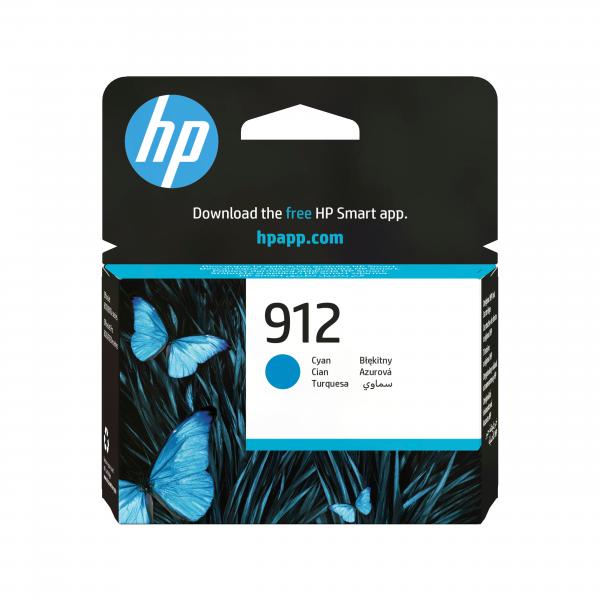 HP Cartuccia di inchiostro ciano originale 912 (HP 3YL77AE [912] Ink Cartridge Cyan 315 Pages 2.93ML)Hp3YL77AE