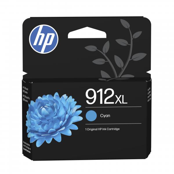 HP Cartuccia di inchiostro ciano originale 912XL ad alta capacità (Tinte HP 912XL / 3YL81AE Cyan)Hp3YL81AE