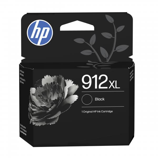 HP Cartuccia di inchiostro nero originale 912XL ad alta capacità (OEM HP 912XL High Capacity Black Ink Cartridge 3YL84AE)Hp3YL84AE