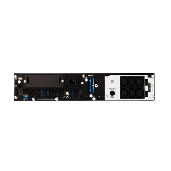 APC SRT1500RMXLI-NC gruppo di continuità [UPS] Doppia conversione [online] 1,5 kVA 1500 W 6 presa[e] AC (APC Smart-UPS SRT 1500VA RM - UPS [rack-mountable] - AC 230 V - 1500 watt - 1500 VA - Ethernet 10/100, USB, serial - output connectors: 6 - PFC -...