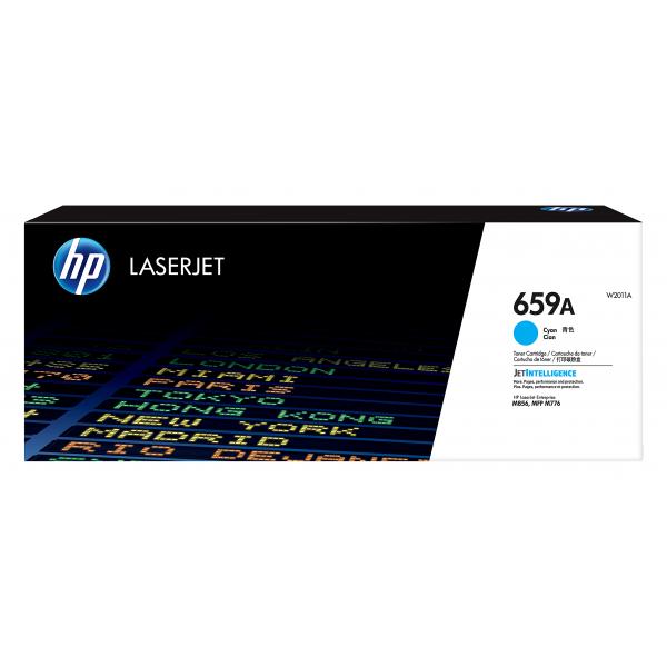 HP LaserJet Cartuccia toner ciano originale 659A (HP 659A - Ciano - originale - LaserJet - cartuccia toner [W2011A] - per Color LaserJet Enterprise MFP M776, LaserJet Enterprise MFP M776)HpW2011A