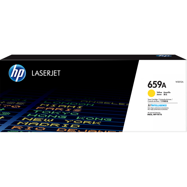 HP LaserJet Cartuccia toner giallo originale 659A (HP 659A YELLOW ORIGINAL - LASERJET TONER CARTRIDGE)HpW2012A