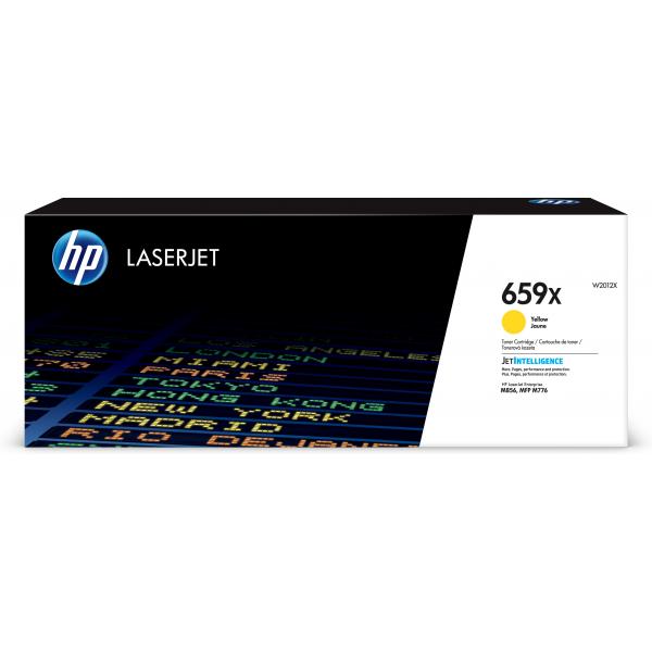 HP LaserJet Cartuccia toner giallo originale 659X ad alta capacità (HP 659X HIGH YIELD YELLOW ORG - LASERJET TONER CARTRIDGE)HpW2012X