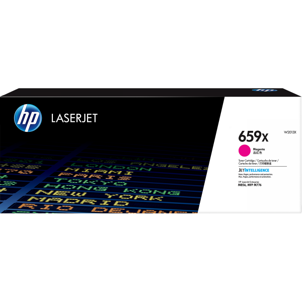 HP LaserJet Cartuccia toner magenta originale 659X ad alta capacità (OEM HP W2013X [659X] Toner Kit Magenta High Capacity 29K Pages)HpW2013X