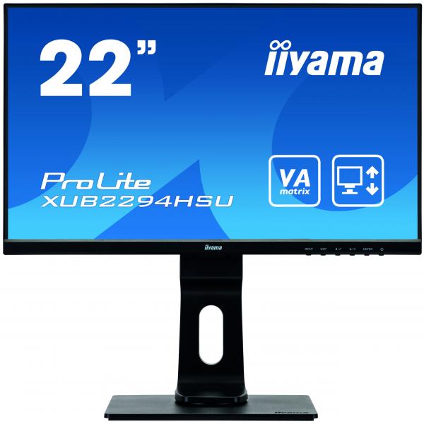 Iiyama ProLite XUB2294HSU-B1 LED display 54,6 cm [21.5] 1920 x 1080 Pixel Full HD Nero (iiyama - PROLITE XUB2294HSU-B1 22? Full HD monitor with VA panel and a height adjustable stand)Iiyama4948570116928XUB2294HSU-B1