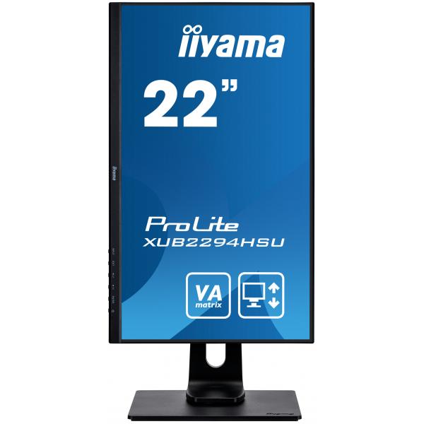 Iiyama ProLite XUB2294HSU-B1 LED display 54,6 cm [21.5] 1920 x 1080 Pixel Full HD Nero (iiyama - PROLITE XUB2294HSU-B1 22? Full HD monitor with VA panel and a height adjustable stand)Iiyama4948570116928XUB2294HSU-B1