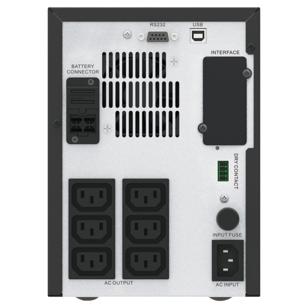 APC Easy UPS SMV gruppo di continuità [UPS] A linea interattiva 1 kVA 700 W 6 presa[e] AC (APC Easy UPS SMV SMV1000CAI - UPS - 220/230/240 V c.a. V - 700 watt - 1000 VA - 2 batteria x - 7 Ah - 7 Ah - USB, RS-232 - connettori di uscita 6)Apc0731304346...