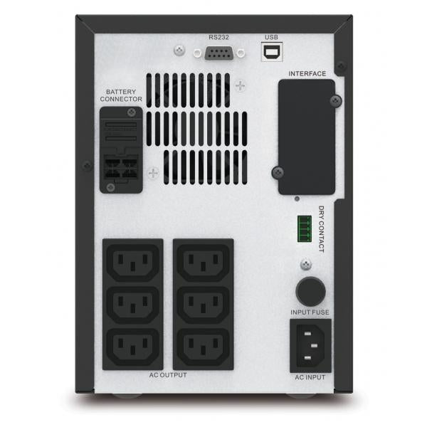 APC Easy UPS SMV gruppo di continuità [UPS] A linea interattiva 0,75 kVA 525 W 6 presa[e] AC (EASY UPS SMV 750VA 230V WITH - BATTERY BACKUP + SURGE PROTECTIO)ApcSMV750CAI
