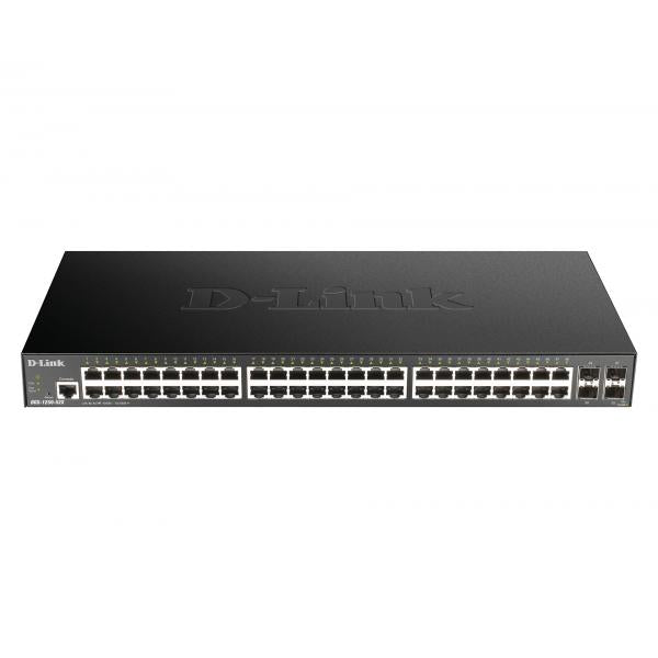 D-Link DGS-1250-52X switch di rete Gestito L3 Gigabit Ethernet [10/100/1000] Nero (D-Link DGS 1250-52X - Switch - L3 Lite - smart - 48 x 10/100/1000 + 4 x 10 Gigabit SFP+ - rack-mountable)D-linkDGS-1250-52X