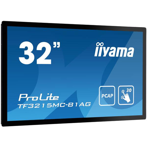 Iiyama ProLite TF3215MC-B1AG Monitor PC 81,3 cm [32] 1920 x 1080 Pixel Full HD LED Touch screen Chiosco Nero (iiyama ProLite TF3215MC-B1AG - Monitor a LED - 32 - telaio aperto - touchscreen - 1920 x 1080 Full HD [1080p] @ 60 Hz - A-MVA3 - 500 cd/m? -...