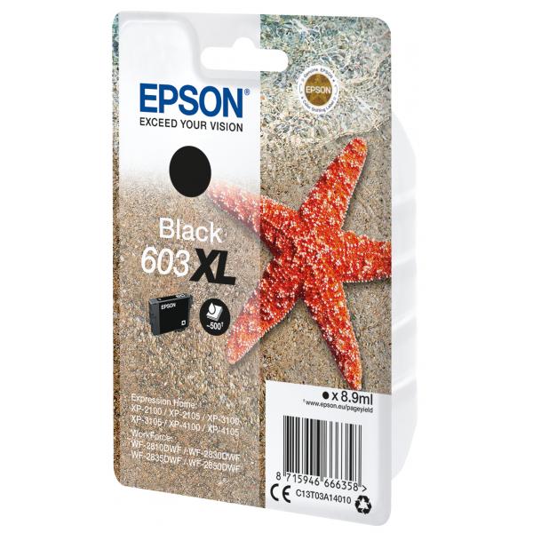 Epson Singlepack Black 603XL Ink (EPSON STARFISH 603XL BLACK SINGLEPACK INK)Epson8715946666365C13T03A14020