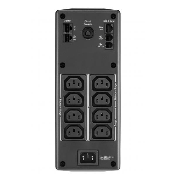 APC BR1300MI gruppo di continuità [UPS] A linea interattiva 1,3 kVA 780 W 8 presa[e] AC (APC Back-UPS Pro BR1300MI - UPS - 230 V c.a. V - 780 Watt - 1300 VA - USB - connettori di uscita 8 - nero)Apc0731304346906BR1300MI