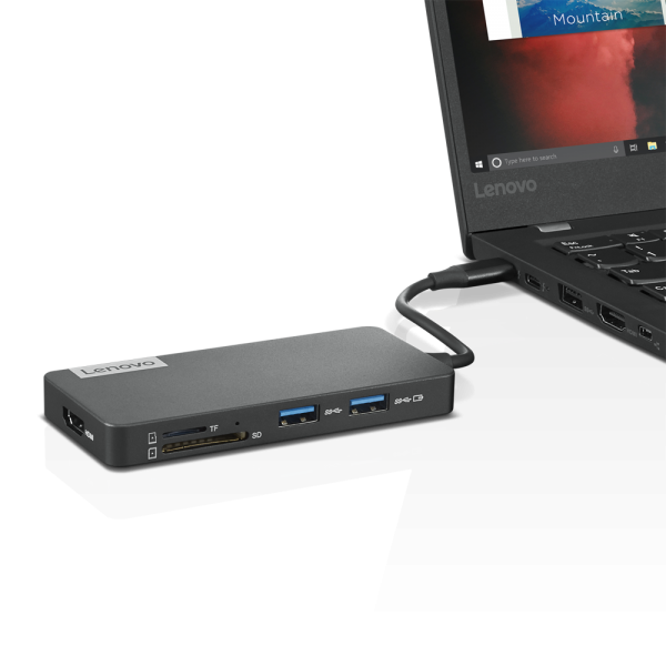 Lenovo GX90T77924 replicatore di porte e docking station per laptop Cablato USB 3.2 Gen 1 [3.1 Gen 1] Type-C Grigio (USB-C 7-IN-1 HUB THINKPADS - GX90T77924, USB 3.2 Gen 1 - [3.1 Gen 1] Type-C, HDMI, USB 2.0, USB 3.2 Gen 1 [3.1 Gen 1] Type-A, USB 3.2...