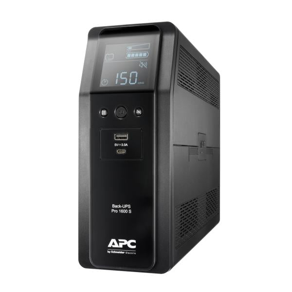 APC BR1600SI gruppo di continuità [UPS] A linea interattiva 1,6 kVA 960 W 8 presa[e] AC (BACK UPS PRO BR 1600VA - SINEWAVE8 OUTLETS AVR LCD INTERF)ApcBR1600SI