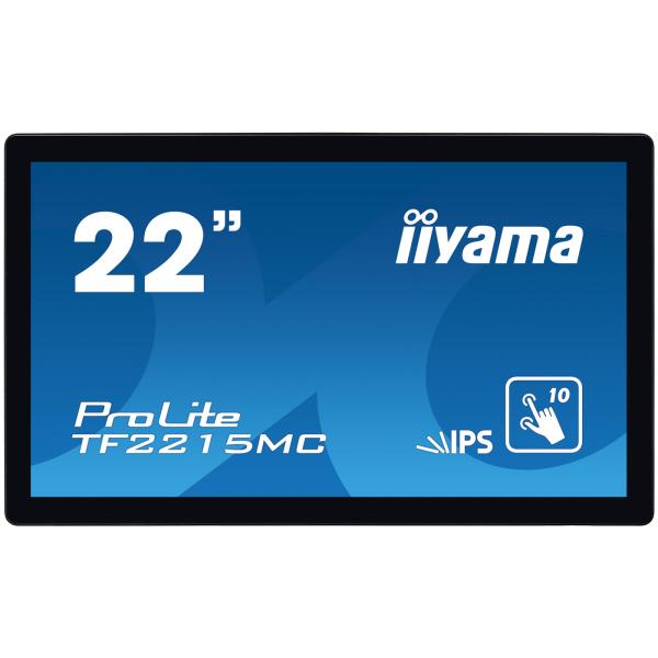 Iiyama ProLite TF2215MC-B2 Monitor PC 54,6 cm [21.5] 1920 x 1080 Pixel Full HD LED Touch screen Multi utente Nero (22 ProLite TF2215MC-B2 Touch Screen Monitor - 22 Black LED Touchscreen Monitor VGA DisplayPort and HDMI)Iiyama4948570116768TF2215MC-B2