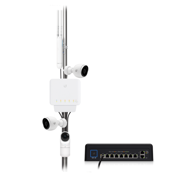 Ubiquiti UniFi USWFLEX Gestito L2 Gigabit Ethernet [10/100/1000] Supporto Power over Ethernet [PoE] Bianco (Ubiquiti USW-FLEX UniFi Switch Flex 5 Port Indoor/Outdoor Gigabit PoE Switch)UbiquitiUSW-FLEX