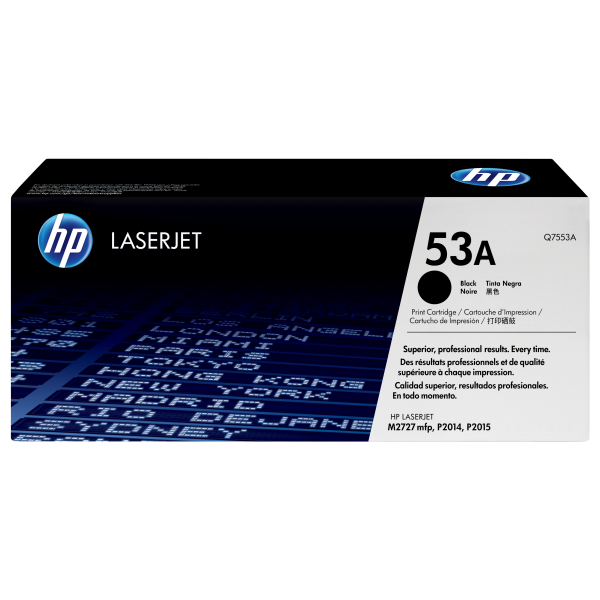 HP Cartuccia Toner originale nero LaserJet 53A (Toner HP 53A / Q7553A Black)HpQ7553A