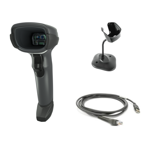 Zebra DS4608-SR Lettore di codici a barre portatile 1D/2D LED Nero (DS4608-SR BLACK WITH STAND USB - KIT: DS4608-SR00007ZZWW SCANNER)ZebraDS4608-SR7U2100SGW