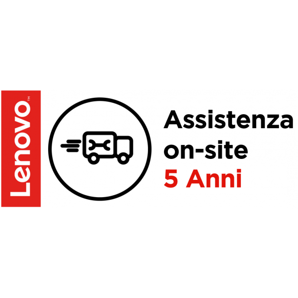Lenovo 5 Year Onsite Support [Add-On] 5 anno/i (5Y ONSITE UPGRADE FROM 2Y DEPOT CCI)Lenovo22200090504405WS0W86768