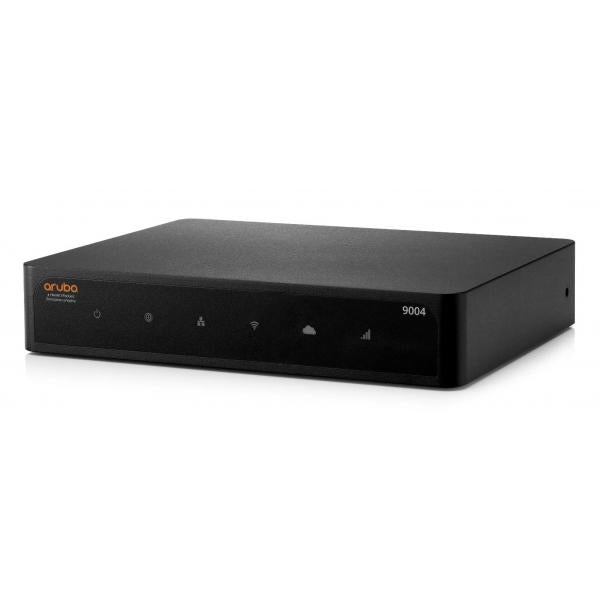 HPE Aruba Networking 9004 [RW] 4-Port GbE RJ45 2K Clients - 32 APs Gateway (HPE Aruba 9004 [RW] - Gateway - 4 ports - 1GbE - ZigBee, NFC, Bluetooth - cloud-managed - BTO)HpeR1B21A