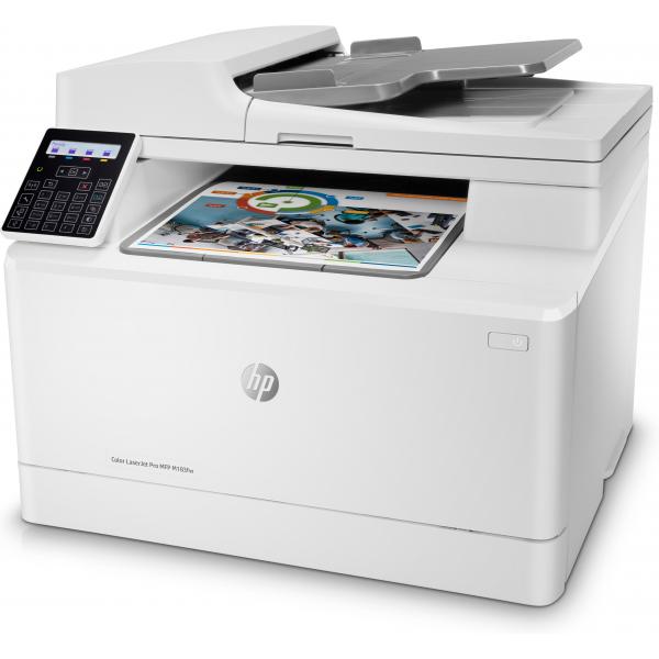 HP LaserJet Pro M183fw Wireless Multifunction Colore Stampante, Fotocopiatrice, scanner; Fronte/retro (Color Laserjet Pro Mfp - M183Fw, Print, Copy, Scan, - Fax, 35-Sheet Adf Energy Efficient Strong Security Dualband Wi-Fi - Warranty: 12M)Hp7KW56A